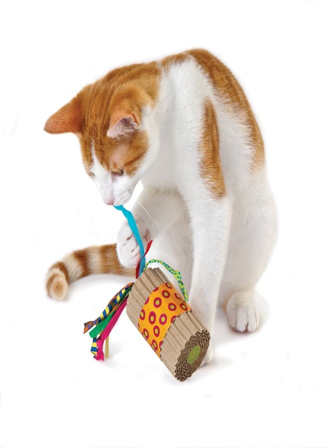 Petstages: - Bat and Scratch Cat Toy | Lightweight Toy with a Rattle Inside | Provides Hours of Scratching and Chasing Fun | Supports Claw Care - (Pack of 2) - Image 3